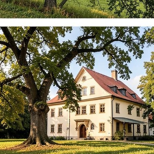 Editorial view of Antonin and its surrounding Polish landscape