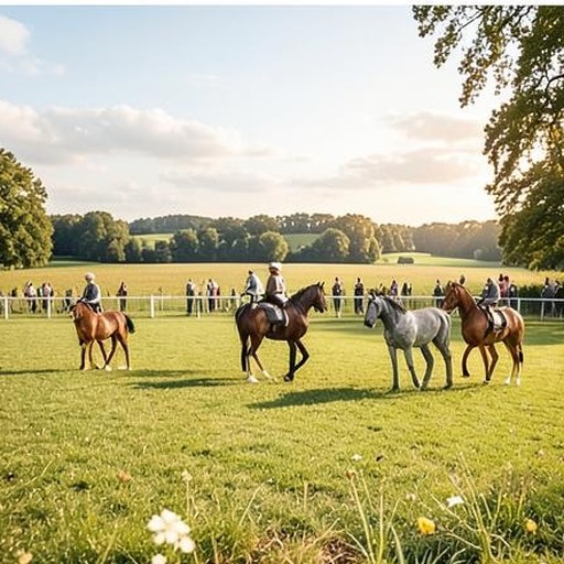 Editorial view of Warsaw Polo Club and its surrounding Polish landscape